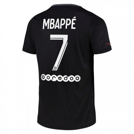 Fotballdrakt Paris Saint-Germain PSG Kylian Mbappé 7 Tredjetrøye 2021-2022 Kortermet